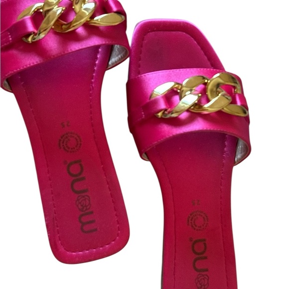 Mona B Pink and Gold Luxe Sandals - Picture 8 of 8